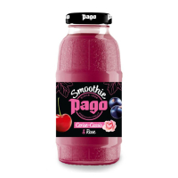 PAGO - smoothie - Cherry, Blackcurrant & Rose 0,2 l - balení 12 ks