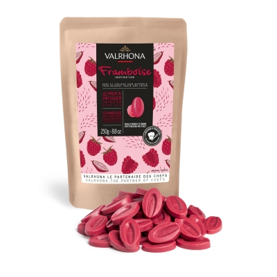 Valrhona Feves Inspiration Raspberry 250 g